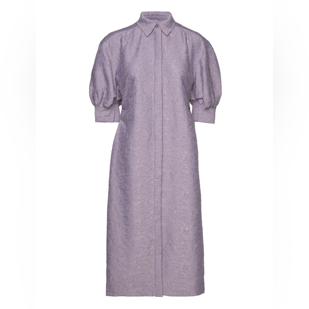 Day Birger et Mikkelsen lilac a line midi shirt dress in lace NWT size EU 36